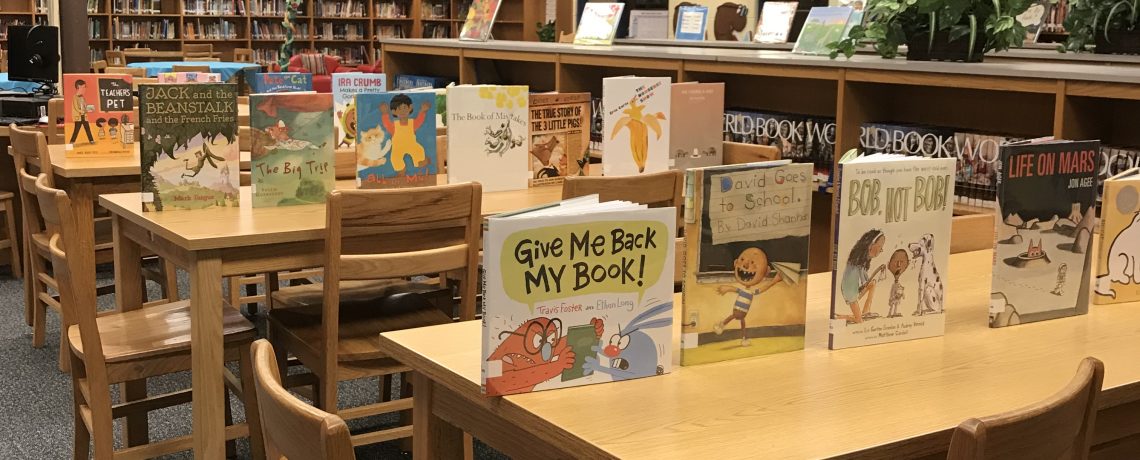 School library set up for Event